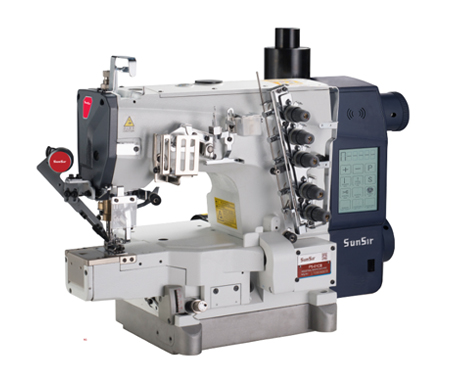 Small square head computerizedinterlock sewingmach