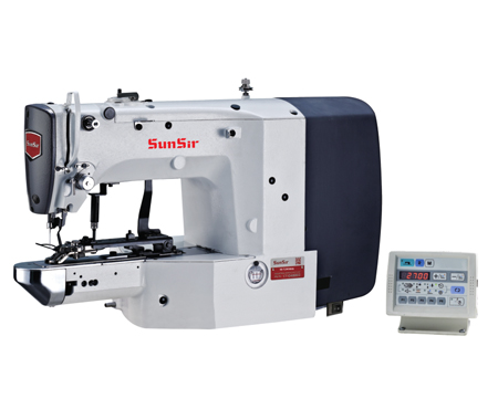 Electronic button attachingsewing machine